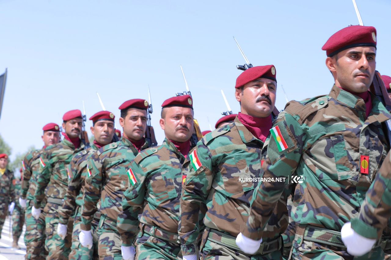 A total of 457 Kurdish Peshmerga fighters completed months of military training which US-led coalition advisers supervised, Aug. 27, 2019. (Photo: Kurdistan 24)